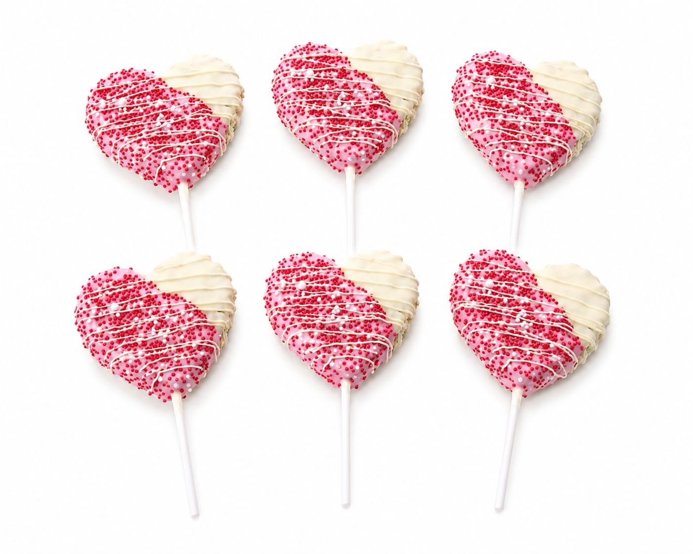 Heart Krispy Pops