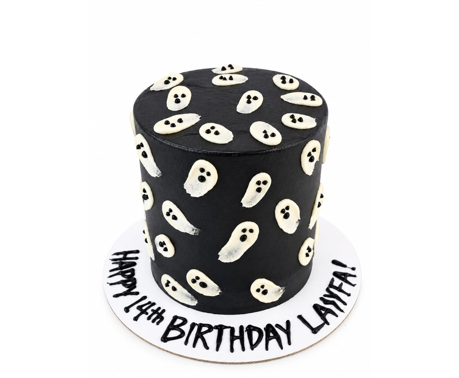 Ghost Swosh Cake