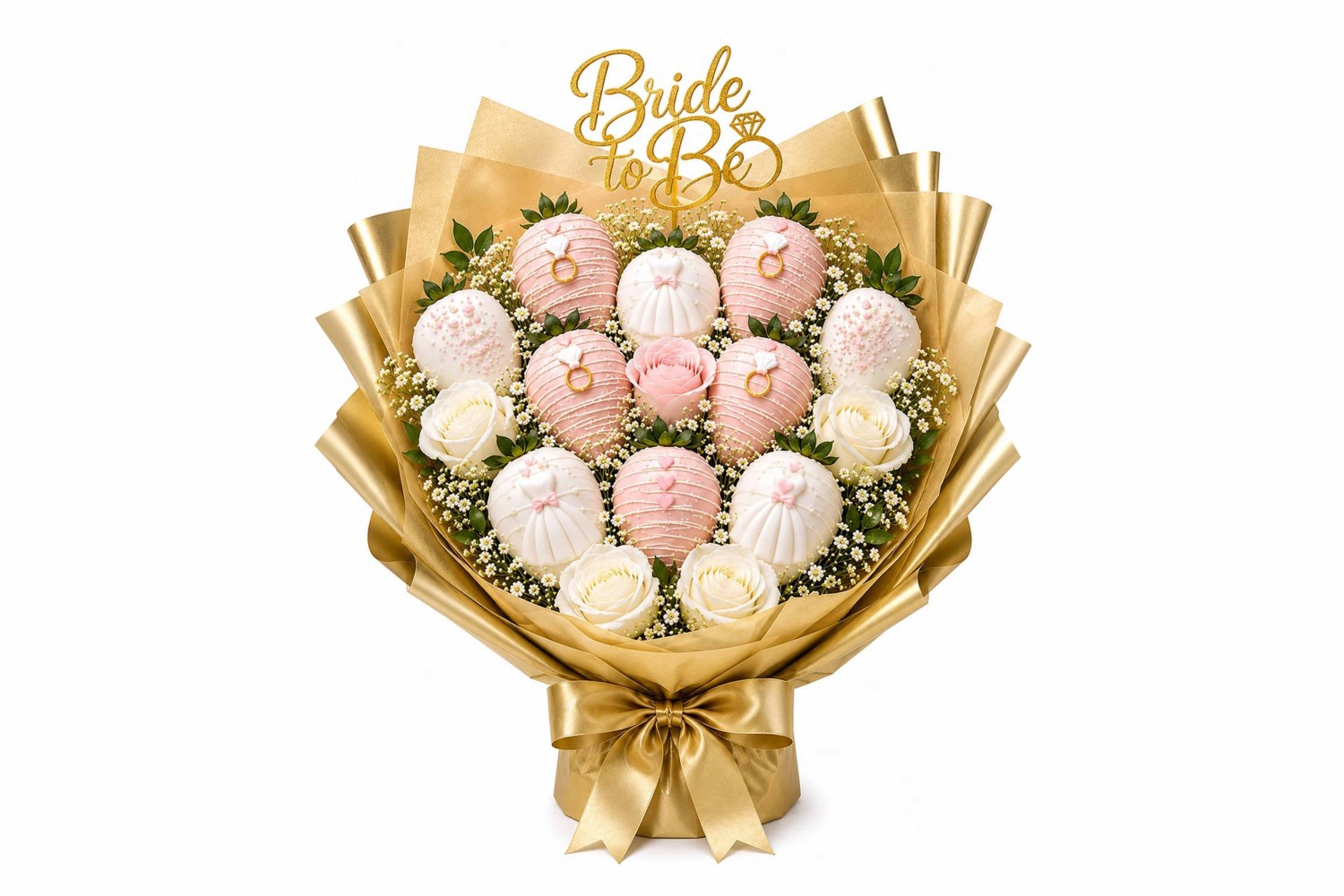 Hope Bride to Be Strawberries Bouquet