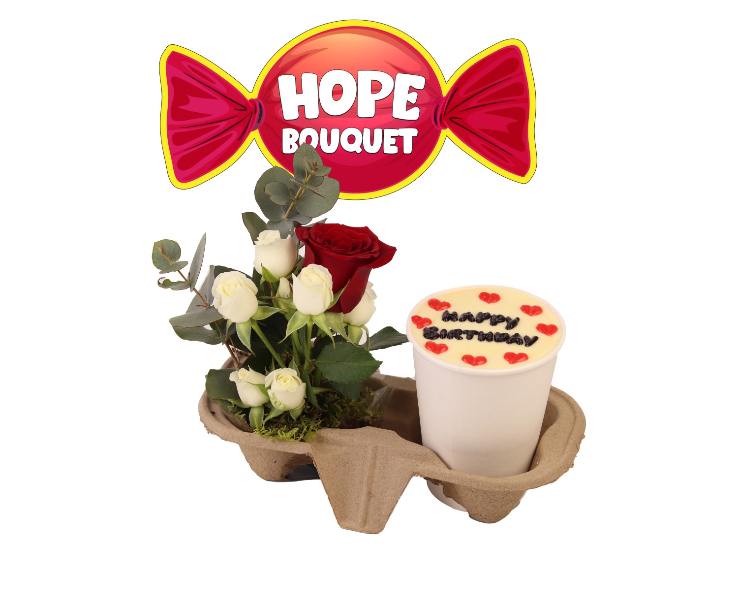 Hope Mug Cake Flower Pack