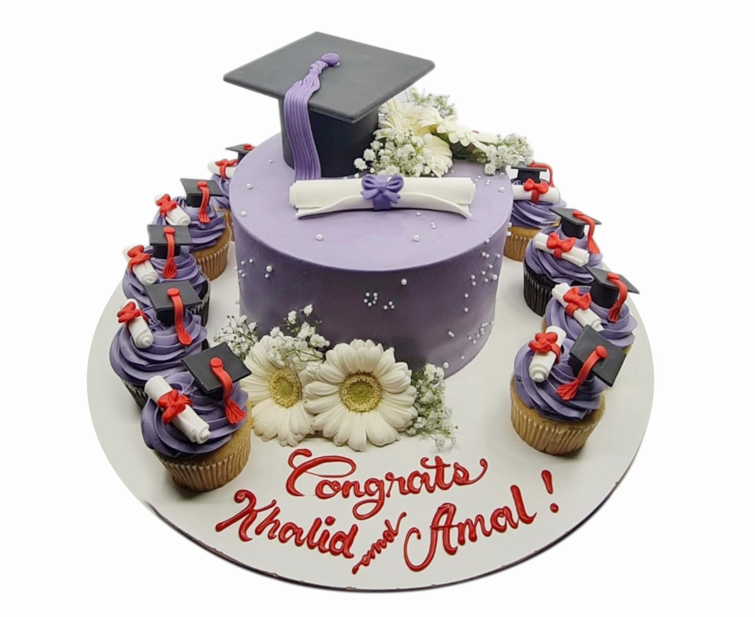 Graduation Cake and Cupcakes