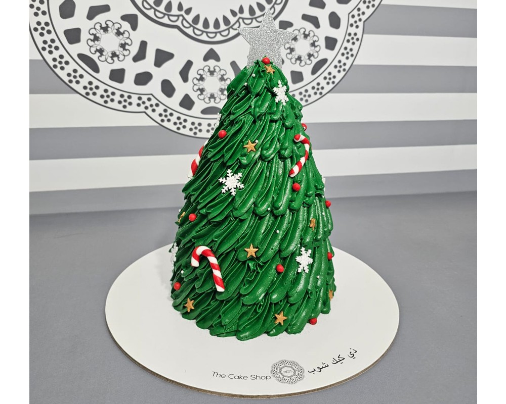Christmas tree cake