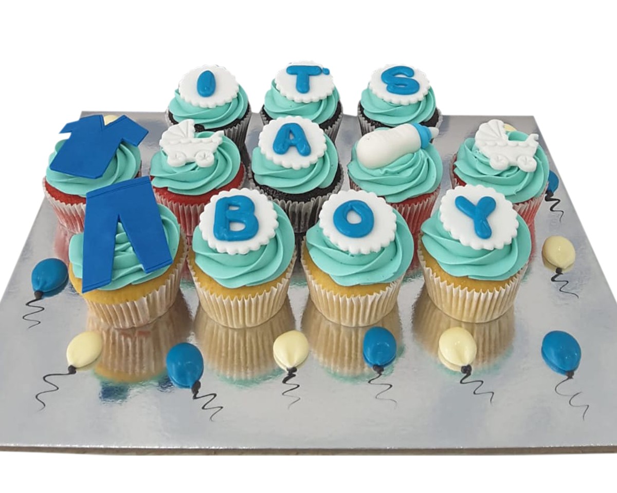 Baby Boy Cupcakes