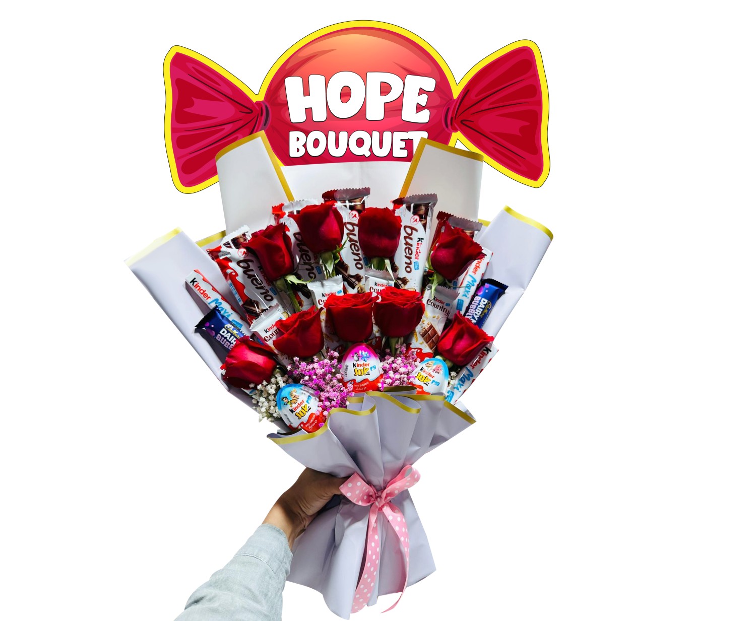 Hope Kinder & Roses Bouquet