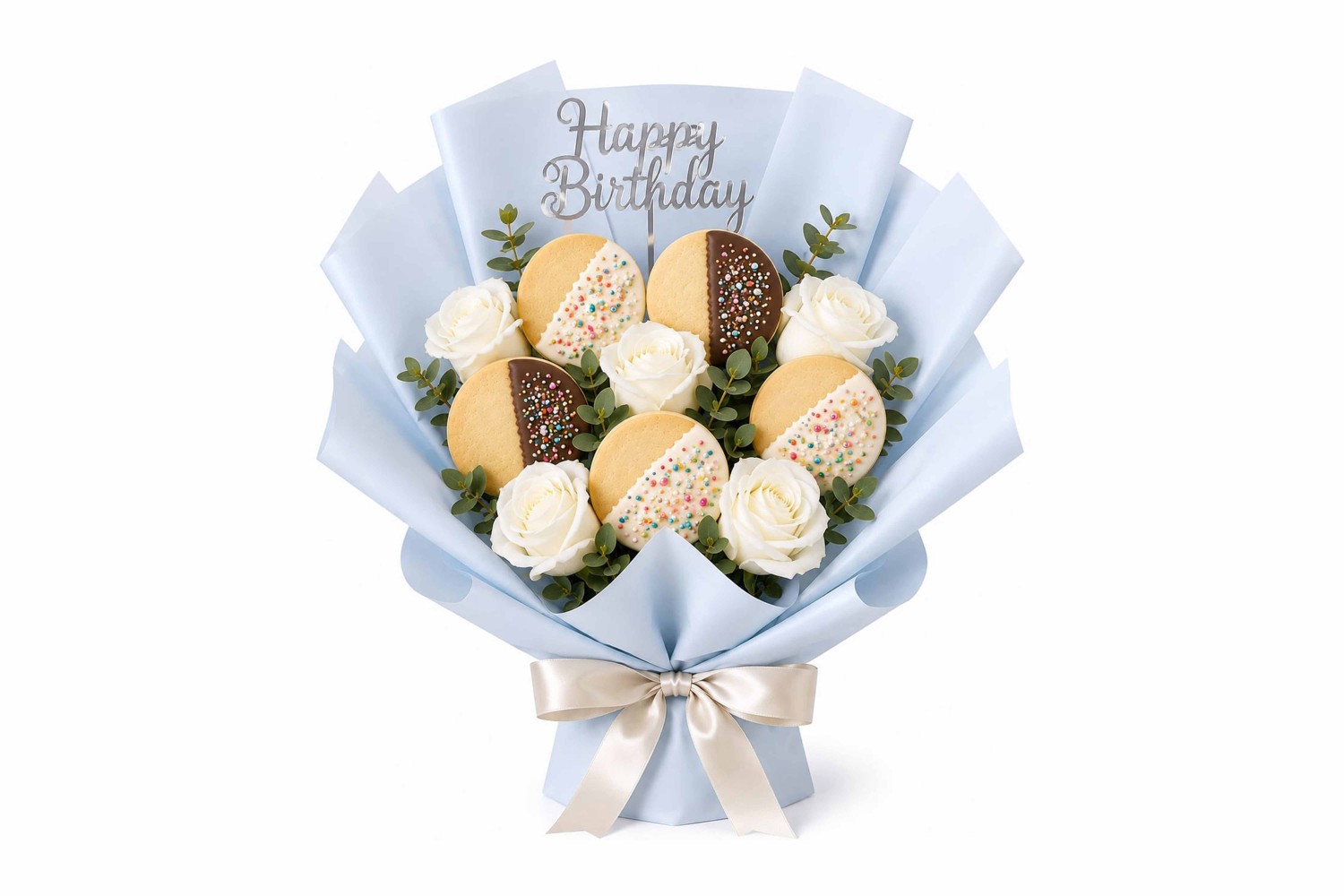 Hope Happy Birthday Cookie Bouquet