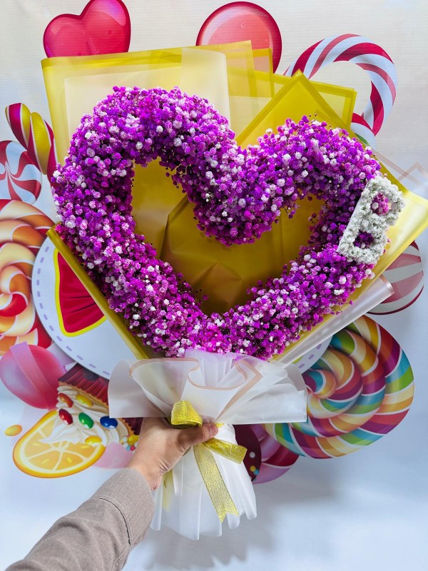 Hope Heart Initial Bouquet