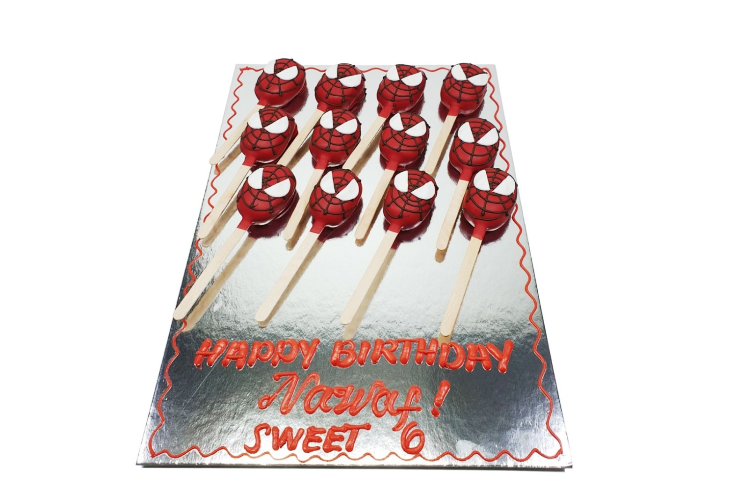 Spiderman Cake Pops