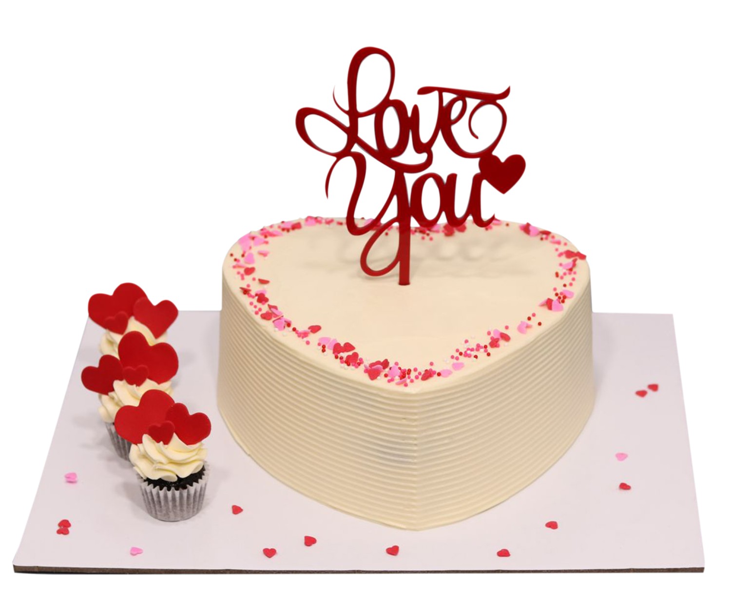Valentines Love You Cake Package