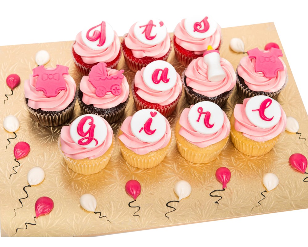Baby Girl Cupcakes