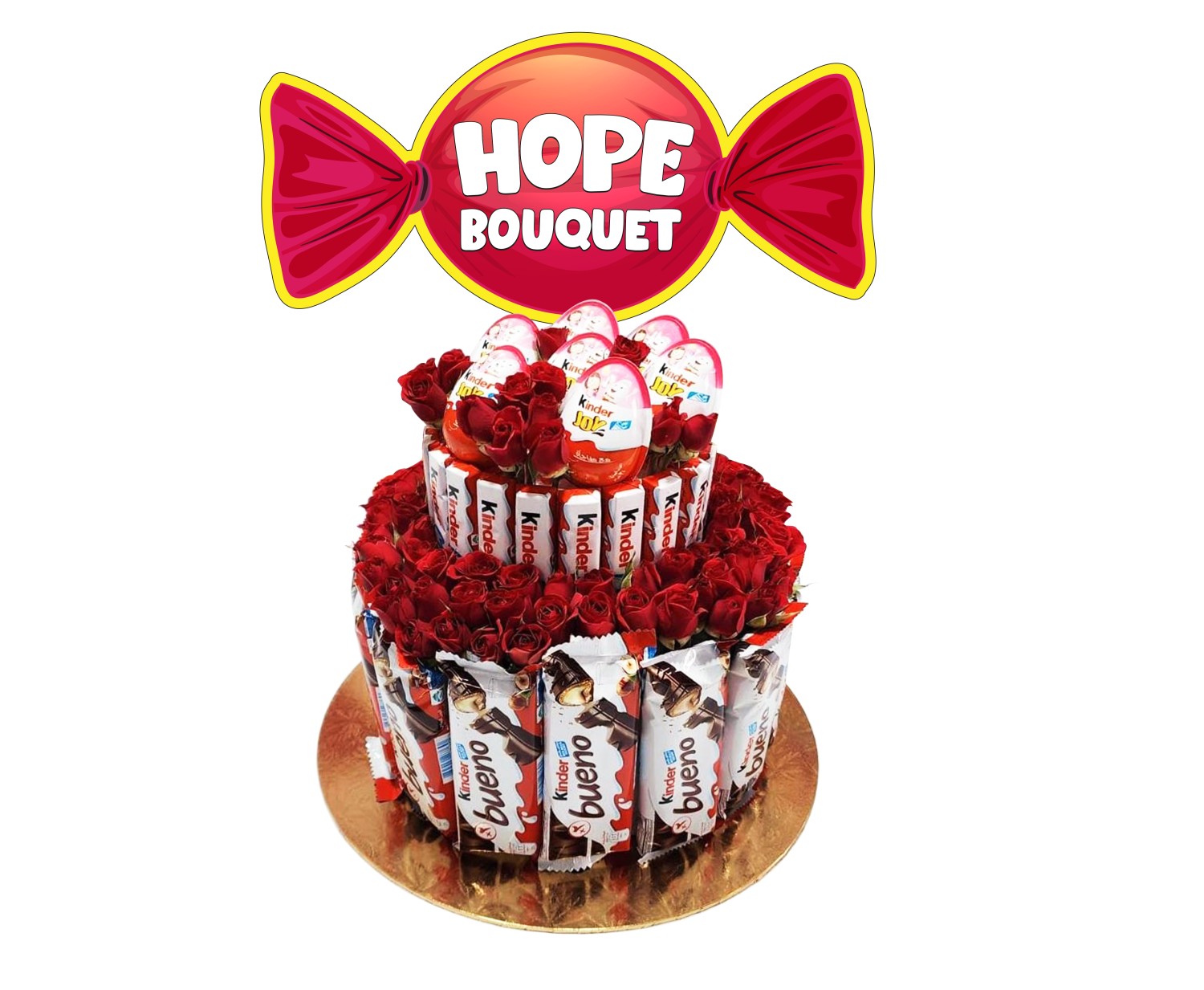 Hope Kinder and Baby Roses Bouquet