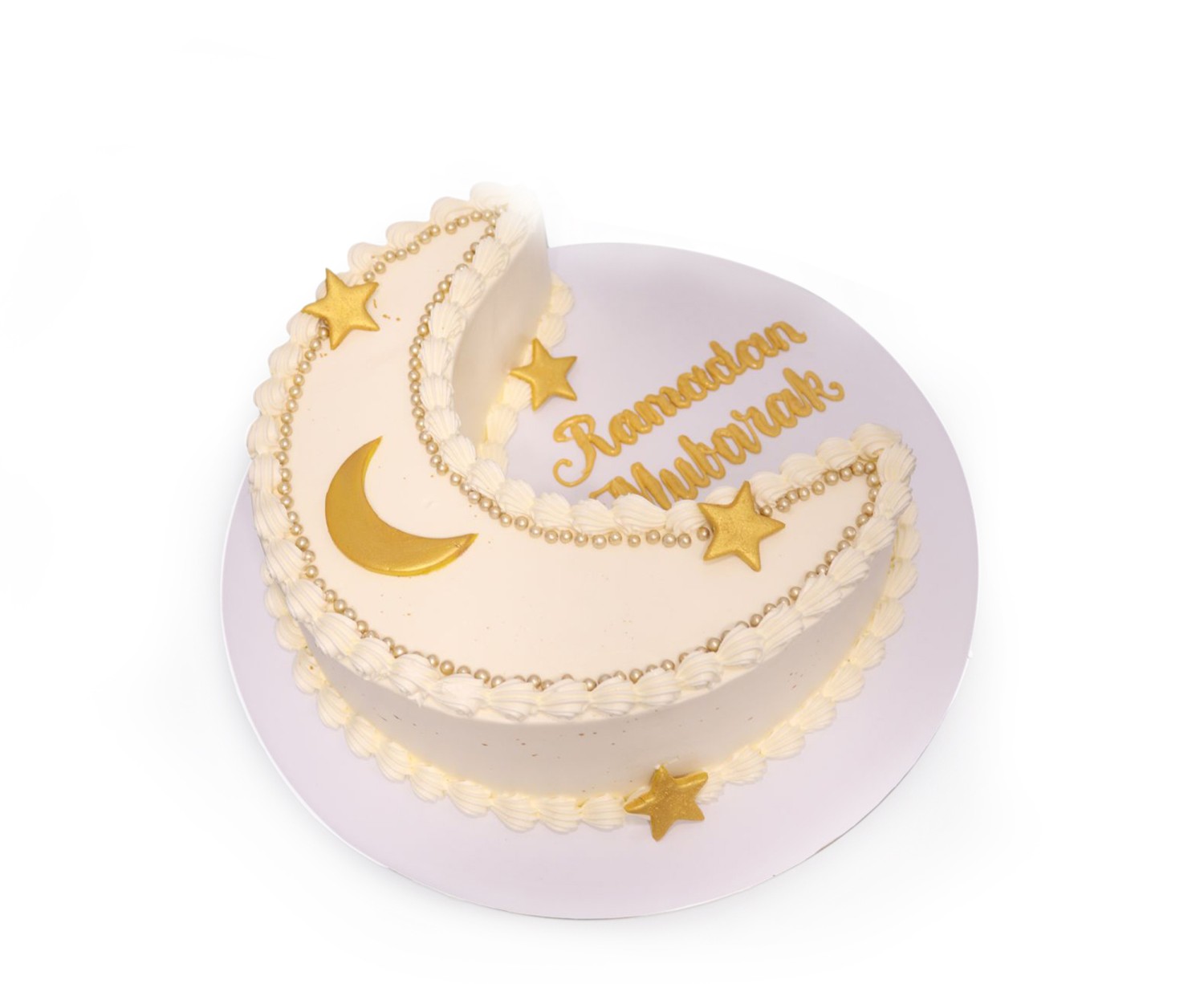 Ramadan Cresent Gold Cake