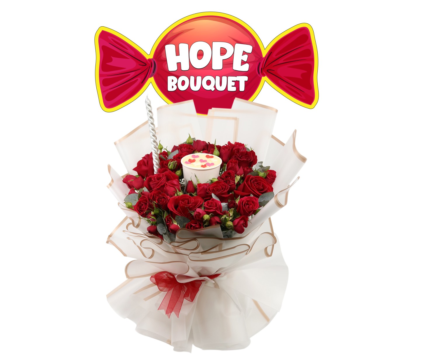 Hope Cake Candle Bouquet