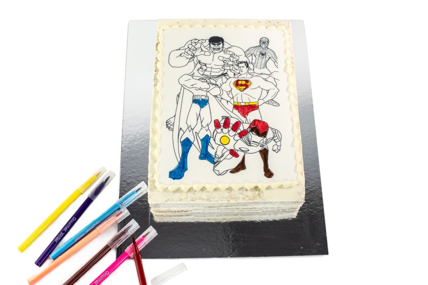 Super Hero Colour Cake