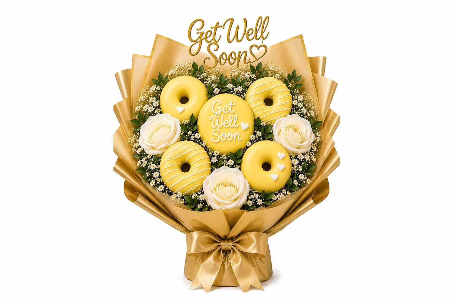 Hope Get Well Soon Donut Bouquet