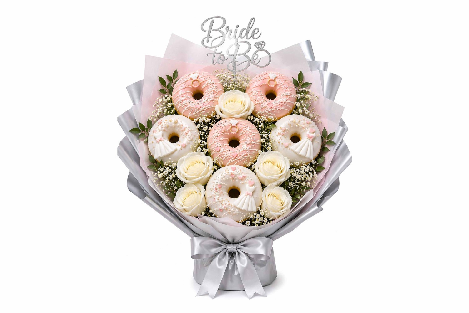 Hope Bride to be Donut Bouquet