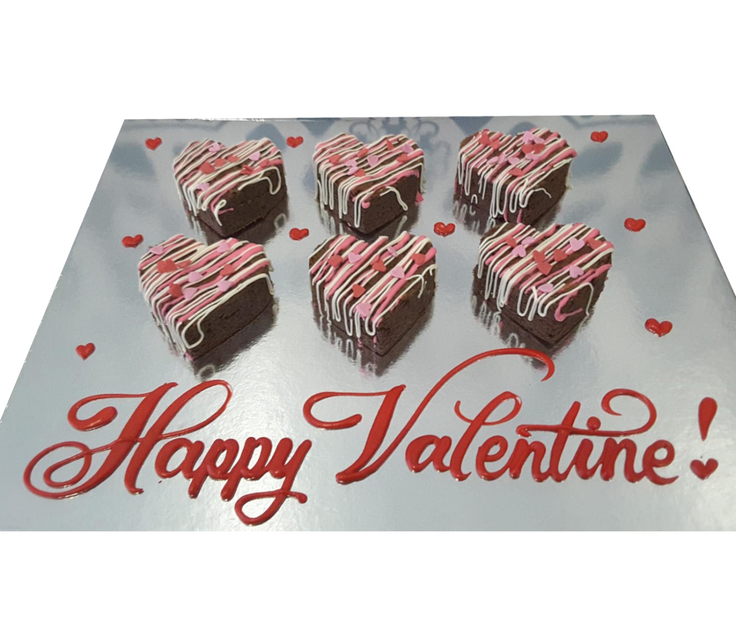 Valentine Mini Heart Brownies