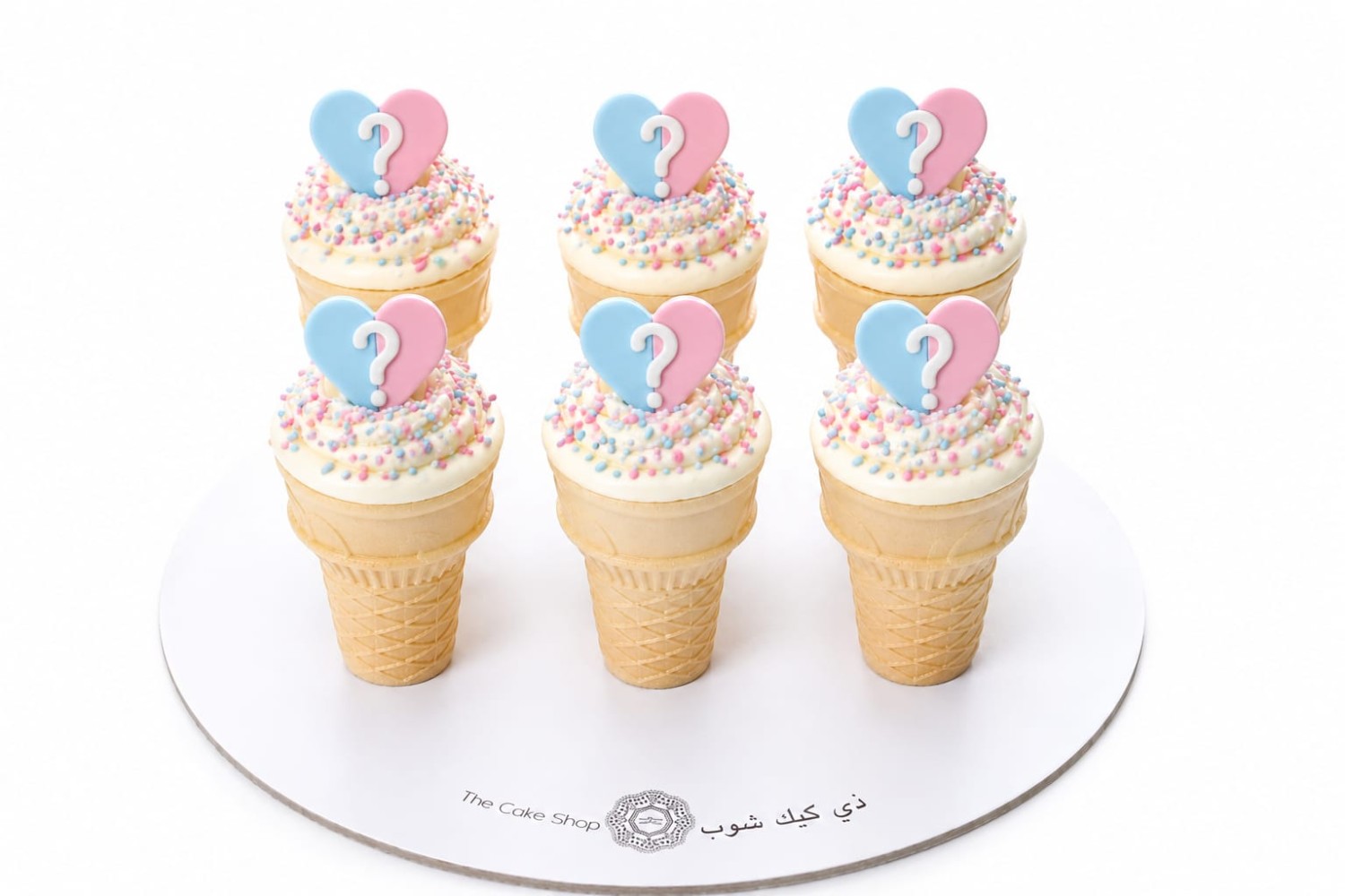 Gender Reveal Waffle Cone