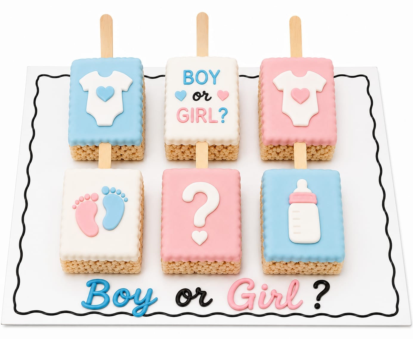 Gender Reveal Krispy Treats
