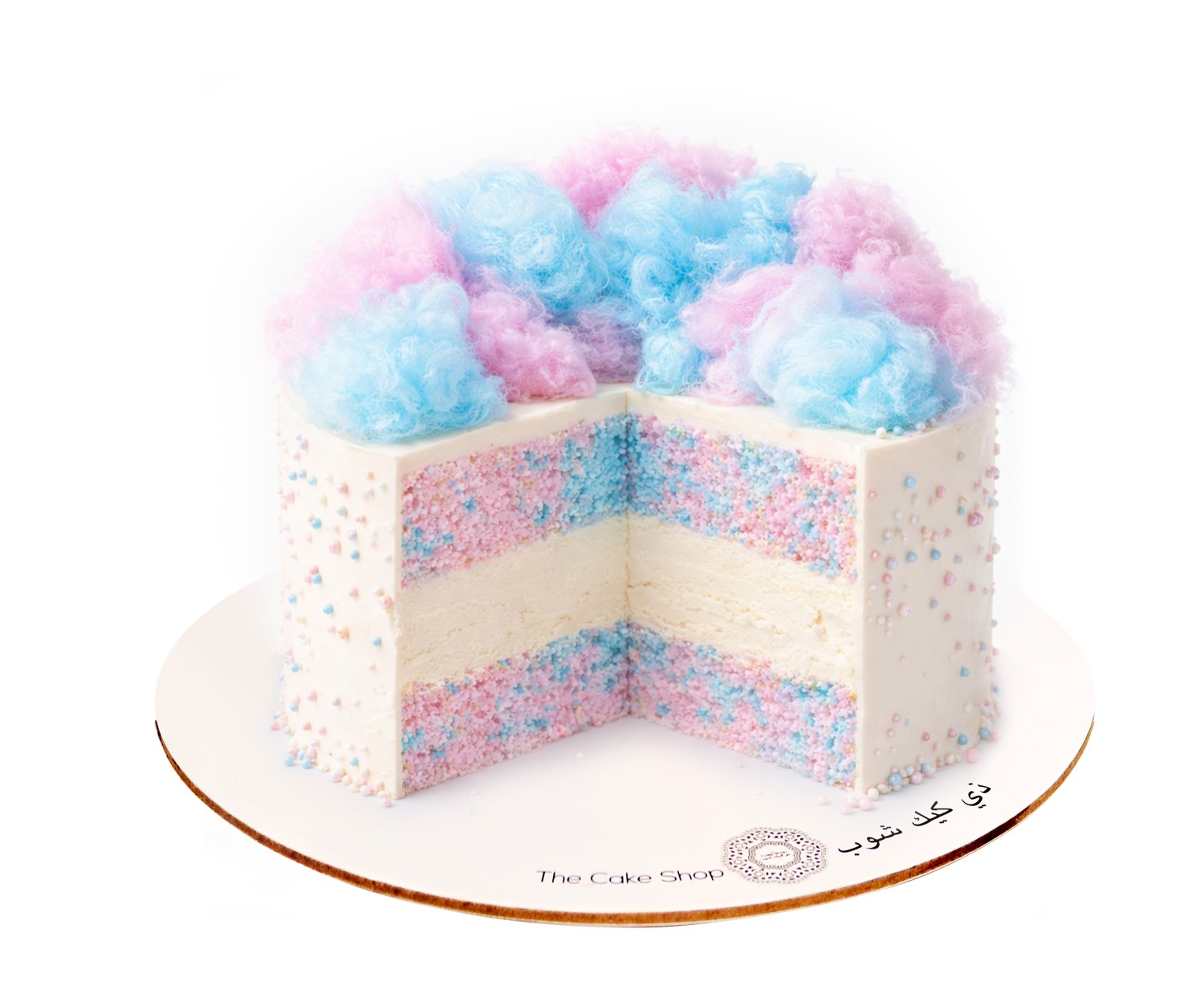 Cotton Candy Ice cream Cake