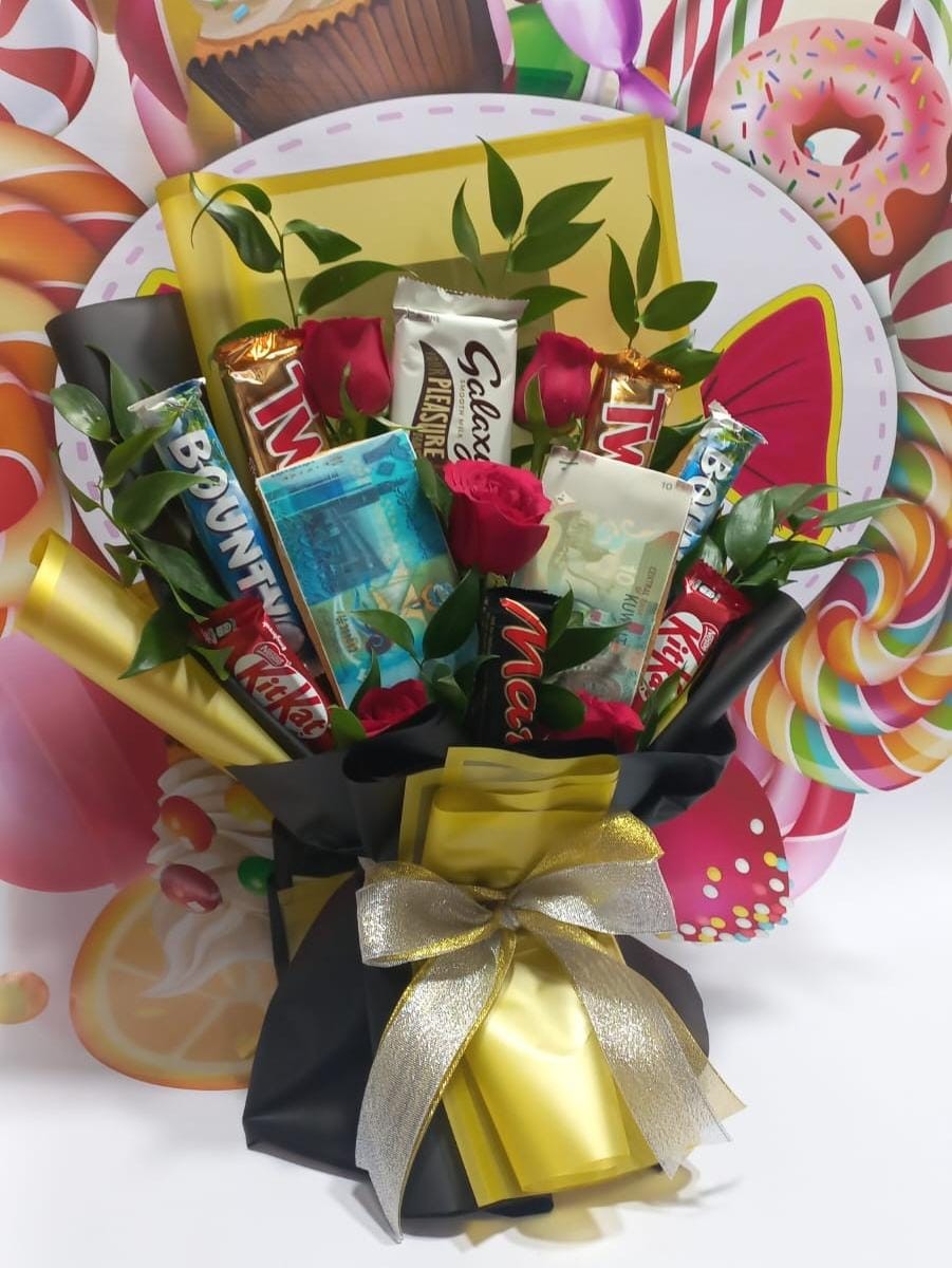 Hope Money Cookies and Chocolate Bouquet