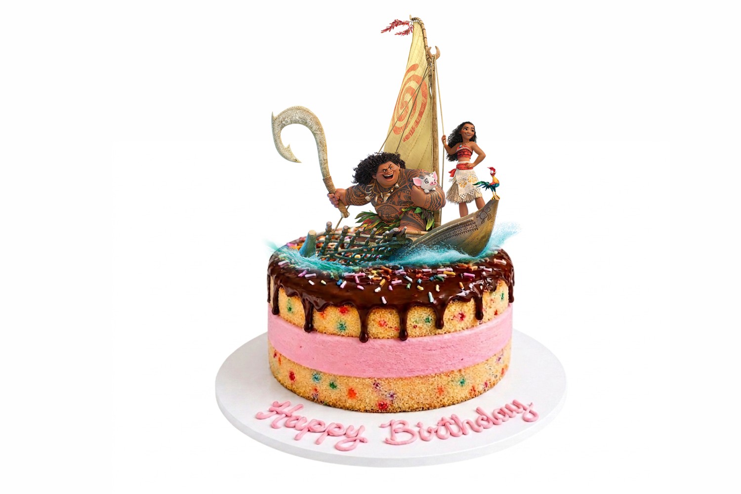 Moana Ice Cream Cake