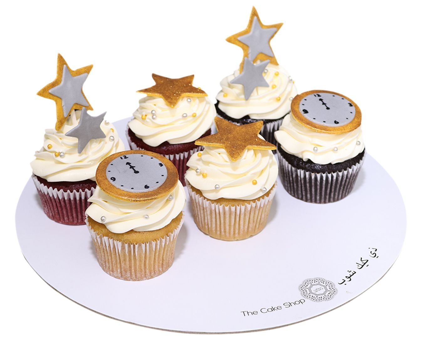 New Year Stars Cupcake