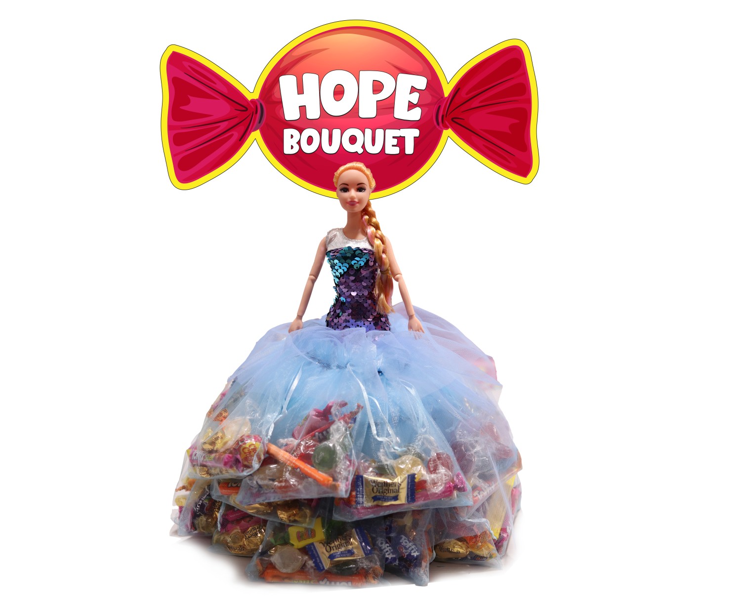 Barbie Doll Candy Bouquet