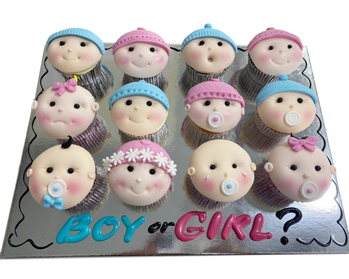 Gender Reveal Cupcakes