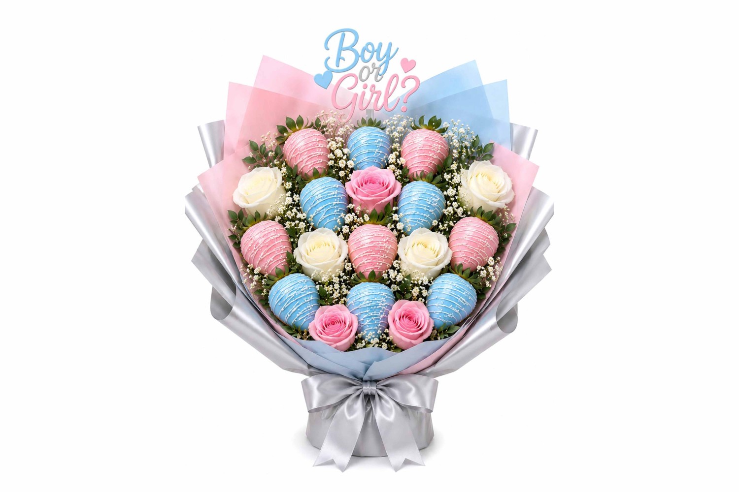 Hope Gender Reveal Strawberry Bouquet