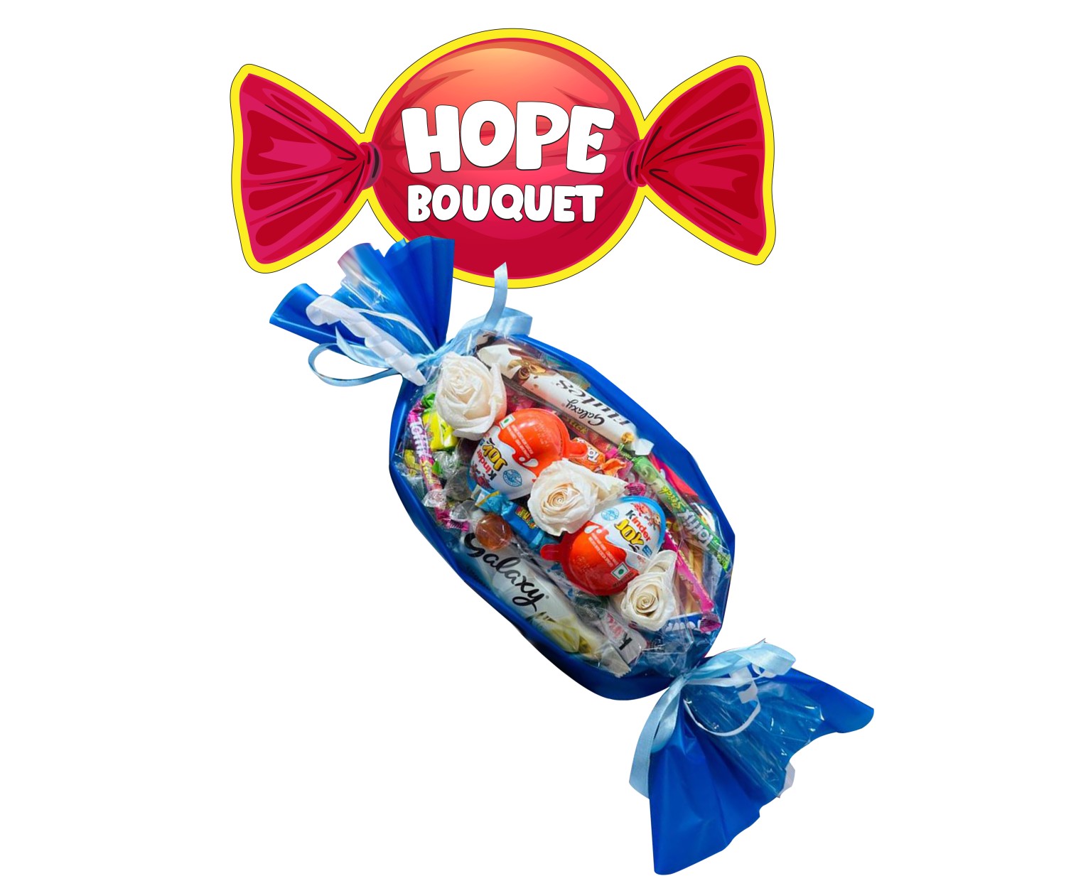 Hope Blue Candy Bouquet