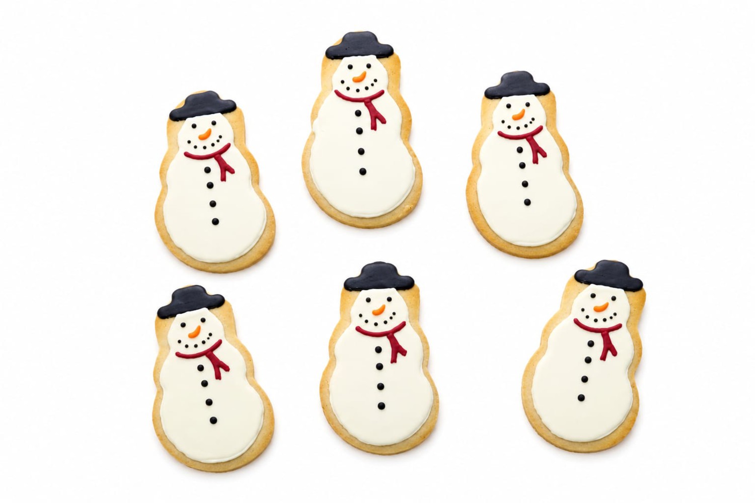 Snow Man Cookies