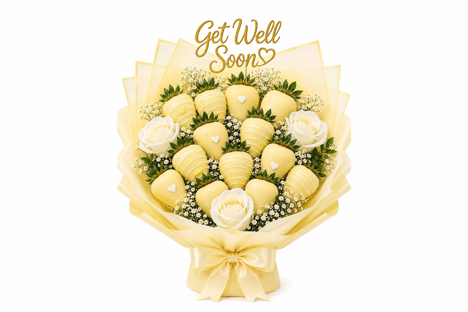 Hope Get well Soon Strawberries Bouquet