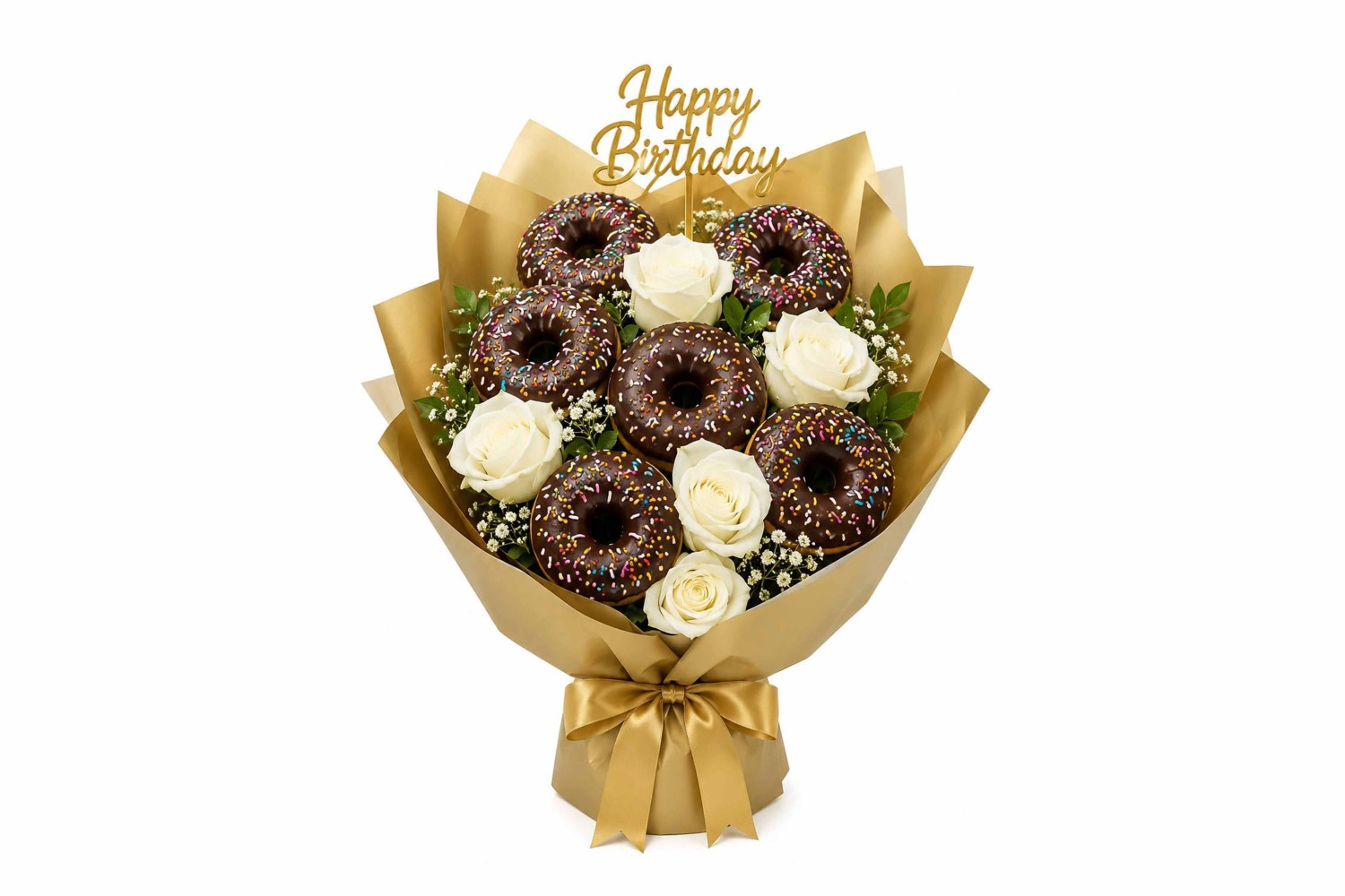 Hope Happy Birthdays Donuts Bouquet