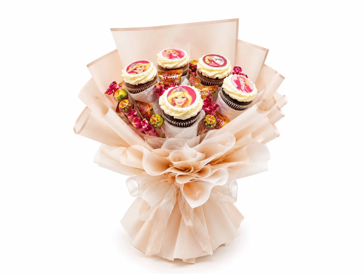 Hope Barbie Cupcakes Bouquet