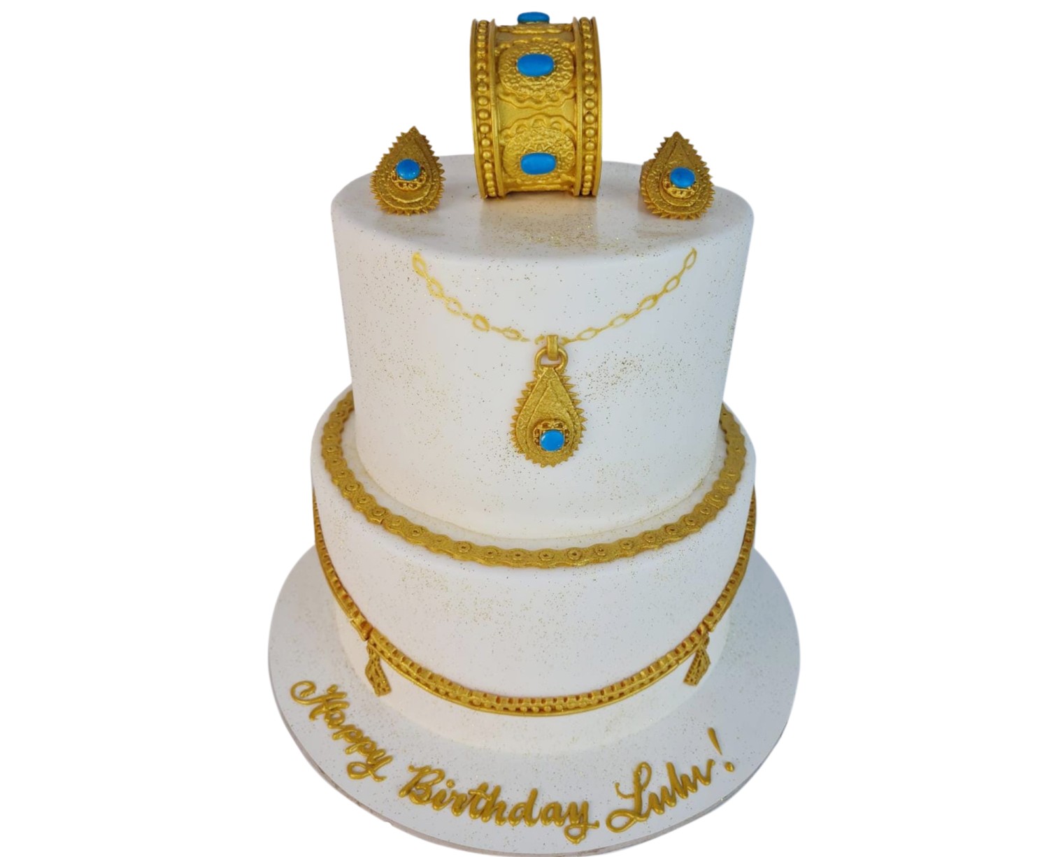 Gold Jewlery Cake