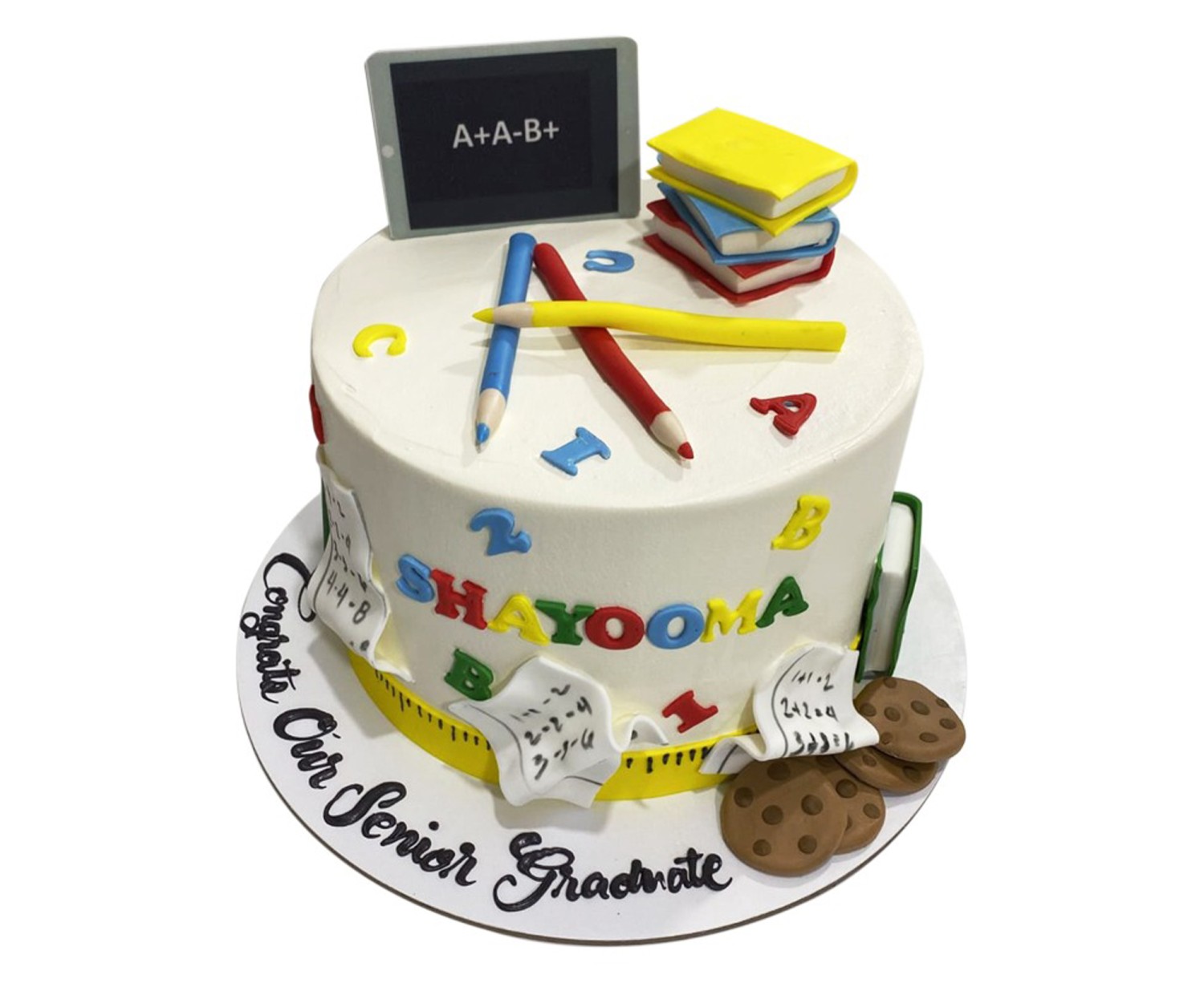 Back to School ABC Cake