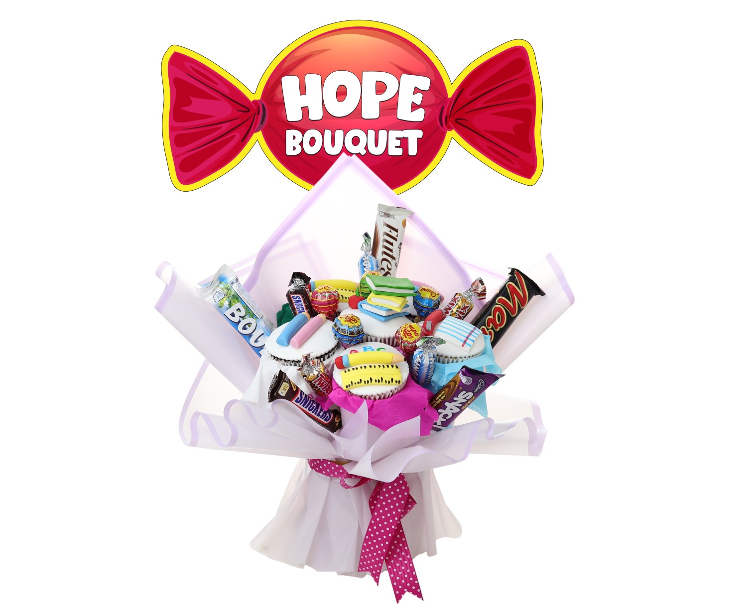 Hope Cupcake Back to School Bouquet